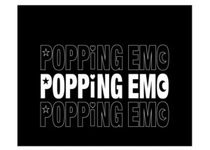 POPPiNG EMO サコッシュ正面プリント（ブラック）